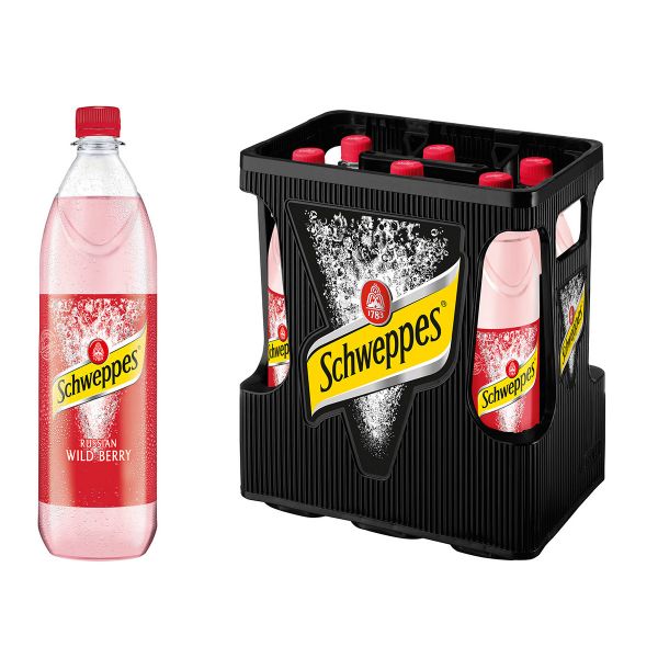 Kisten Schweppes Wild Berry 6 x 1L