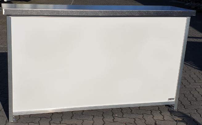 Mobile Theke Profi 2.000 x 700 x 930 mm mit Spühlbecken