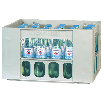 Kiste Gerolsteiner Natürliches Gourmet Mineralwasser Naturell 24 x0,25l Flaschen