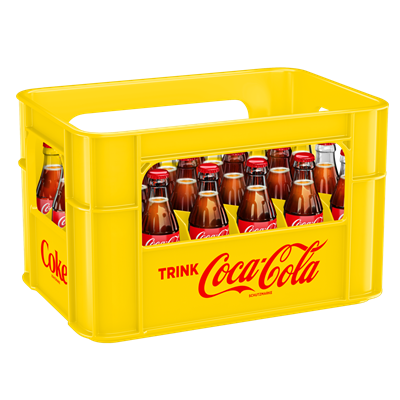 Kiste Coca-Cola Classic Glas 24x 0,2l