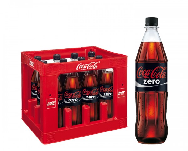 Kiste Coca Cola Zero 12 x 1 Liter